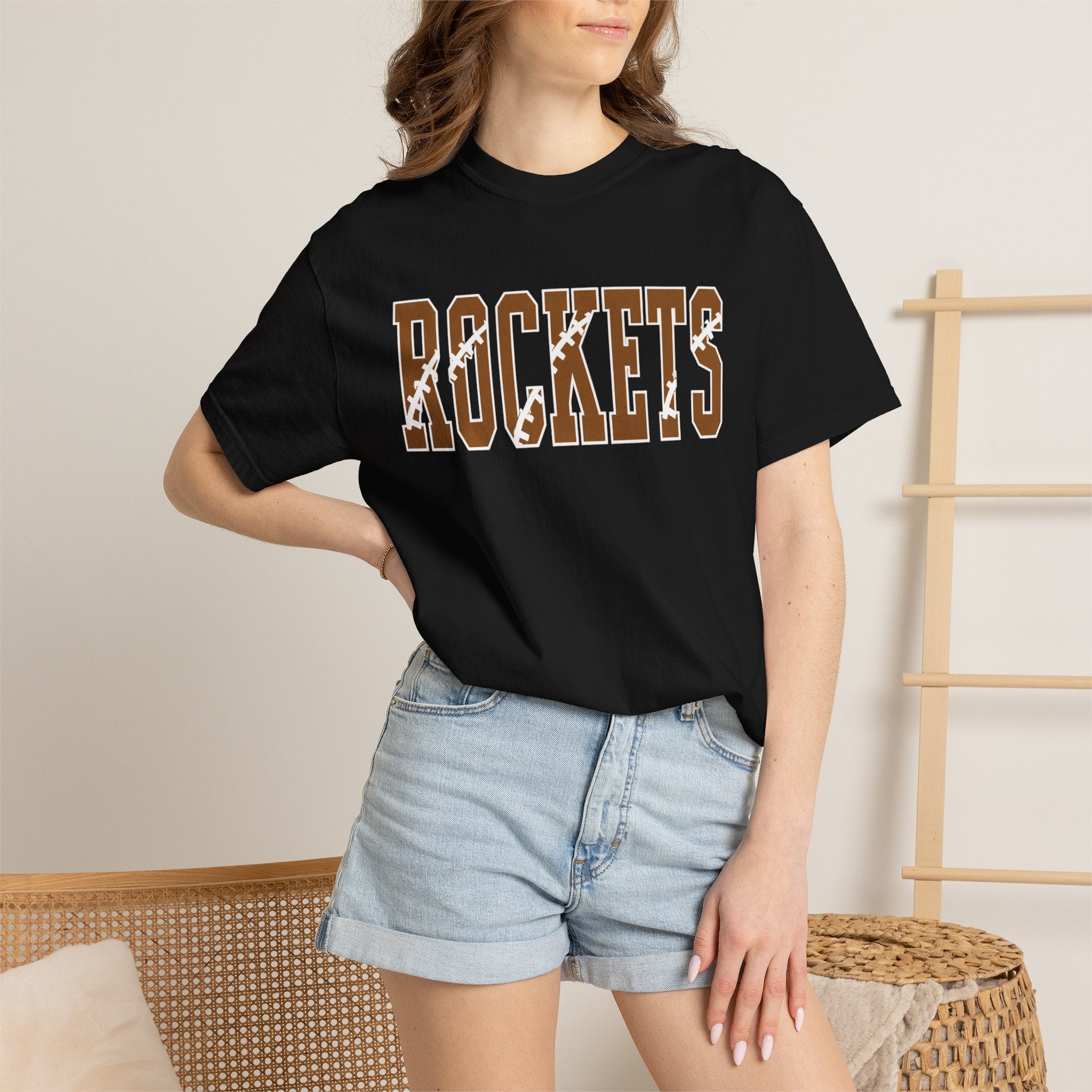 Rockets Football Text T-Shirt