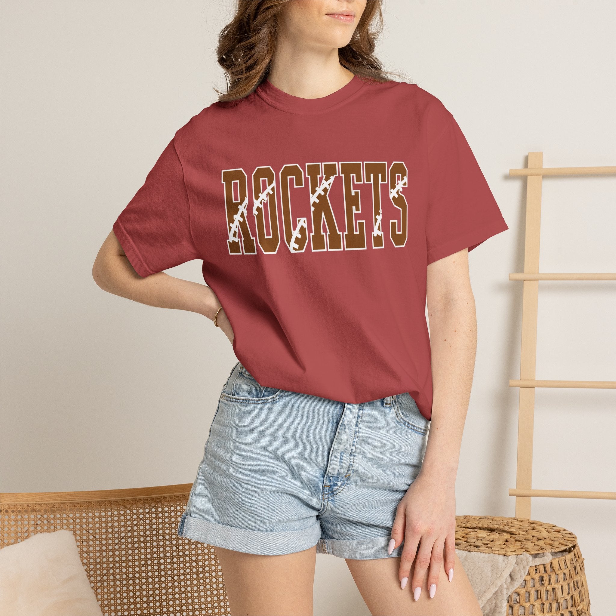 Rockets Football Text T-Shirt